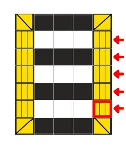Dosso per passaggio pedonale componibile h7 cm