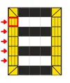 Dosso per passaggio pedonale componibile h7 cm