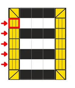 Dosso per passaggio pedonale componibile h7 cm