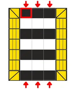 Dosso per passaggio pedonale componibile h7 cm