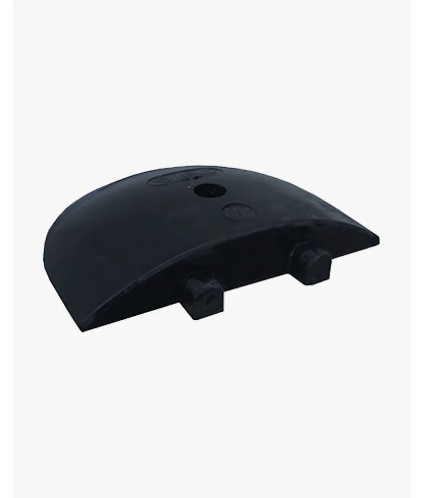 Dosso rallenta traffico con passacavi, limite 15 km/h - 183 x 30 x H 7.5 cm - per strade private - 2 canaline Ø30mm