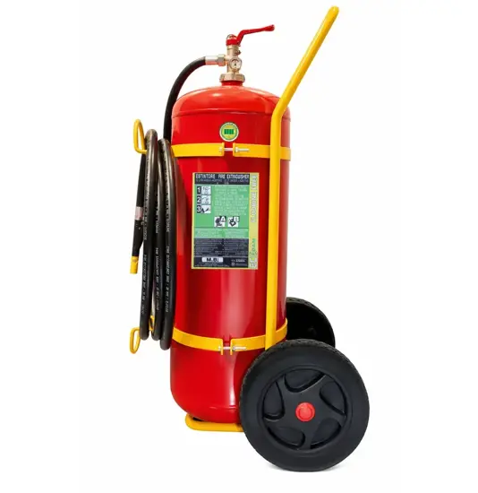 Estintore carrellato a schiuma da 50 lt omologato