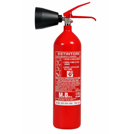 Estintore portatile a CO2 da 2 kg