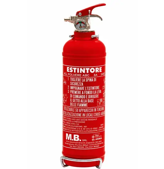 Estintore portatile a polvere 2 kg