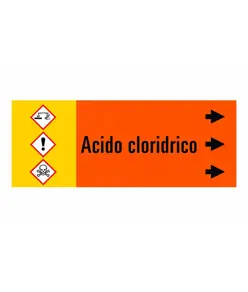 Etichetta "ACIDO CLORIDRICO"