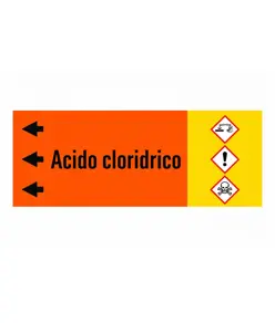 Etichetta "ACIDO CLORIDRICO"