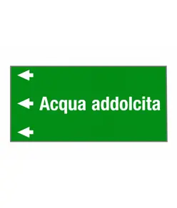 Etichetta "ACQUA ADDOLCITA "