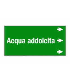 Etichetta "ACQUA ADDOLCITA "