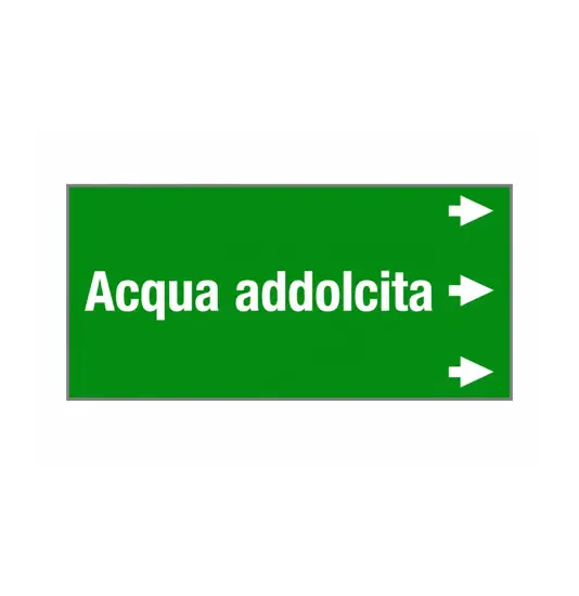 Etichetta "ACQUA ADDOLCITA "