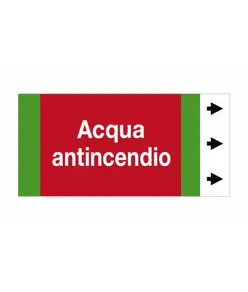 Etichetta "ACQUA ANTINCENDIO"