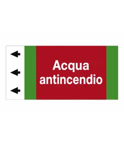 Etichetta "ACQUA ANTINCENDIO"