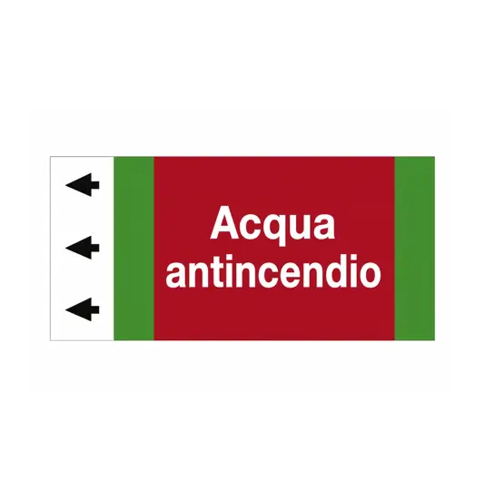 Etichetta "ACQUA ANTINCENDIO"