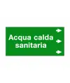 Etichetta "ACQUA CALDA SANITARIA "