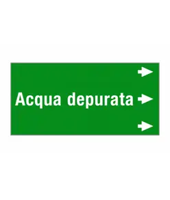 Etichetta "ACQUA DEPURATA"