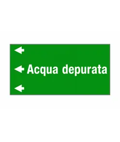 Etichetta "ACQUA DEPURATA"