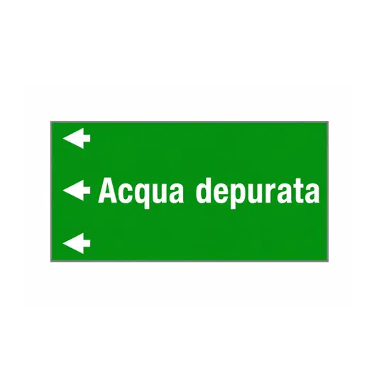 Etichetta "ACQUA DEPURATA"