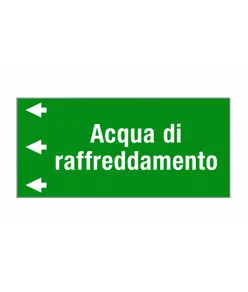Etichetta "ACQUA DI RAFFREDDAMENTO "