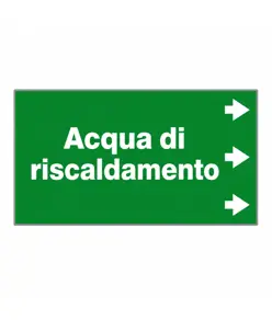 Etichetta "ACQUA DI RISCALDAMENTO "