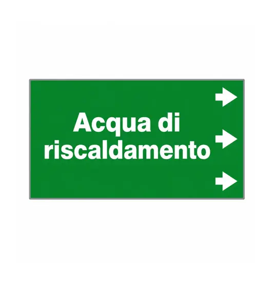 Etichetta "ACQUA DI RISCALDAMENTO "