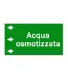 Etichetta "ACQUA OSMOTIZZATA "