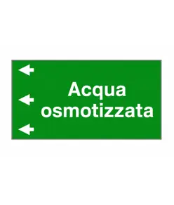 Etichetta "ACQUA OSMOTIZZATA "