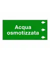 Etichetta "ACQUA OSMOTIZZATA "