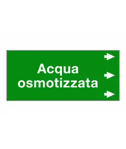 Etichetta "ACQUA OSMOTIZZATA "