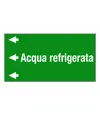 Etichetta "ACQUA REFRIGERATA"