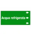 Etichetta "ACQUA REFRIGERATA"