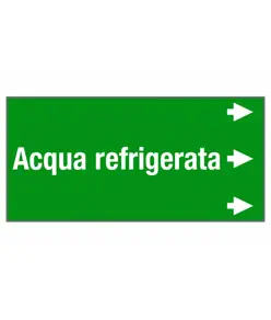 Etichetta "ACQUA REFRIGERATA"