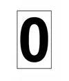Etichetta adesiva 99x175mm  con numeri e lettere