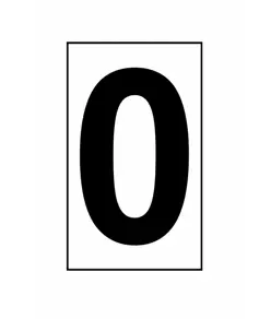 Etichetta adesiva 99x175mm  con numeri e lettere