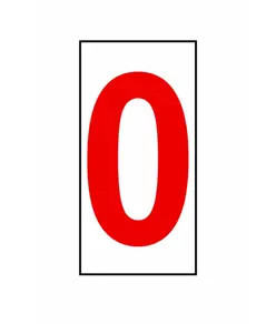 Etichetta adesiva 99x175mm  con numeri e lettere