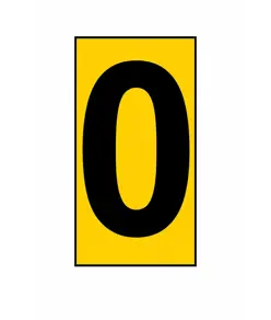 Etichetta adesiva 99x175mm  con numeri e lettere