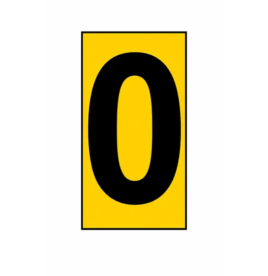 Etichetta adesiva 99x175mm  con numeri e lettere