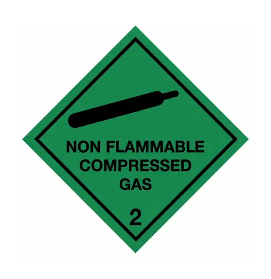 Etichetta adesiva  Non flammable compressed gas