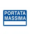 Etichetta adesiva 'portata massima___'
