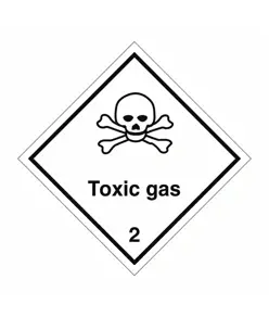 Etichetta adesiva  Toxic gas