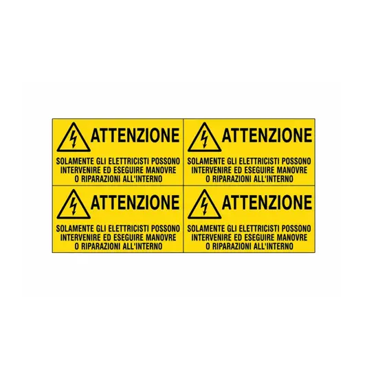 Etichetta 'attenzione'