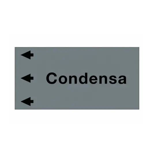 Etichetta " CONDENSA "