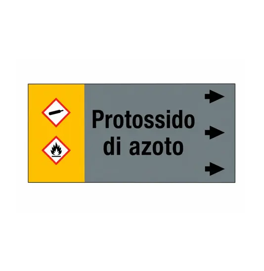 Etichetta " PROTOSSIDO D'AZOTO "