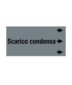 Etichetta "SCARICO CONDENSA"