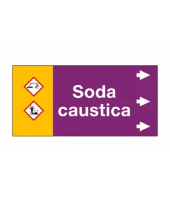 Etichetta " SODA CAUSTICA "