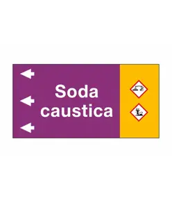 Etichetta " SODA CAUSTICA "