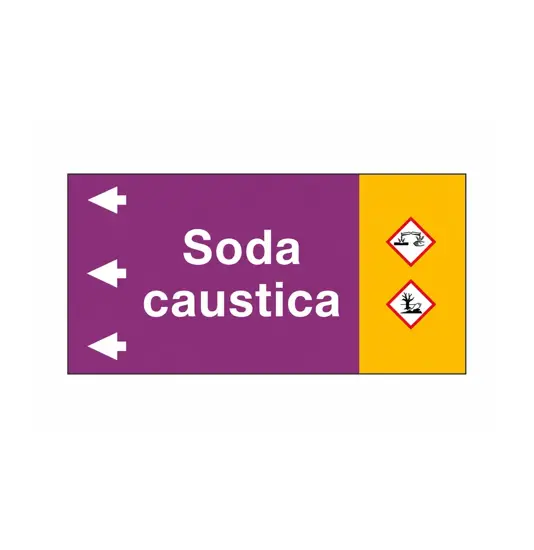 Etichetta " SODA CAUSTICA "