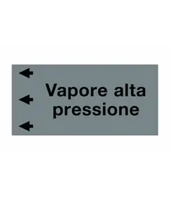 Etichetta "VAPORE ALTA PRESSIONE"