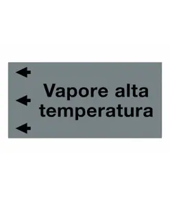 Etichetta "VAPORE ALTA TEMPERATURA"