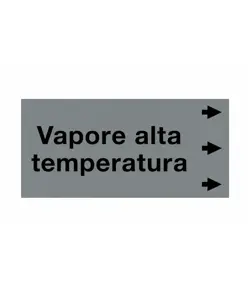 Etichetta "VAPORE ALTA TEMPERATURA"