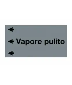 Etichetta "VAPORE PULITO"