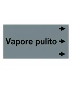 Etichetta "VAPORE PULITO"